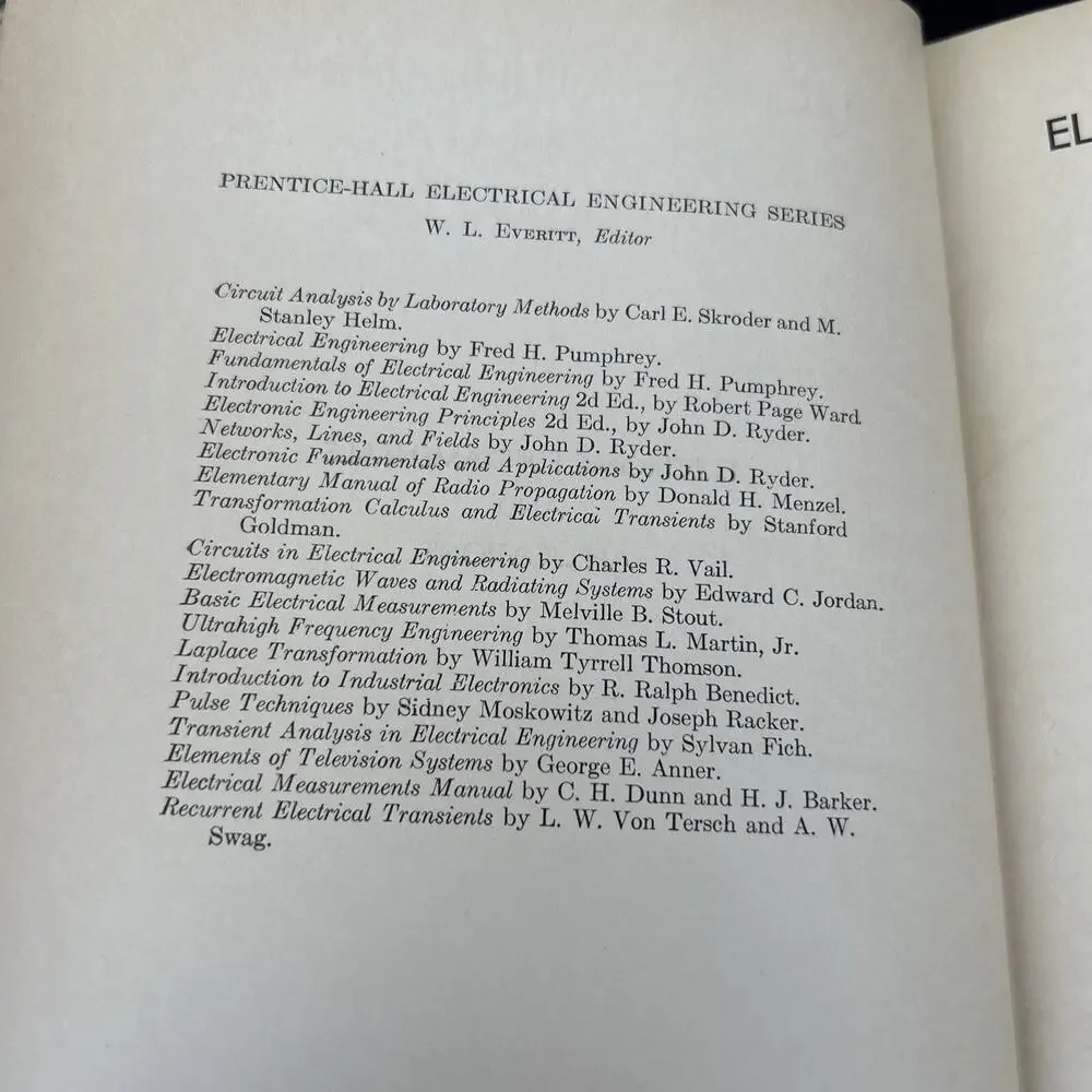 ELECTRONIC FUNDAMENTALS AND APPLICATIONS By John D. Ryder Hardcover 1957